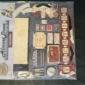 Scrapbooking page kit vacation themed
